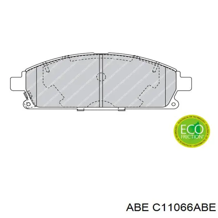 Колодки гальмівні передні, дискові C11066ABE ABE