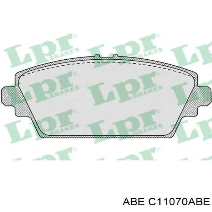 Передние тормозные колодки C11070ABE ABE