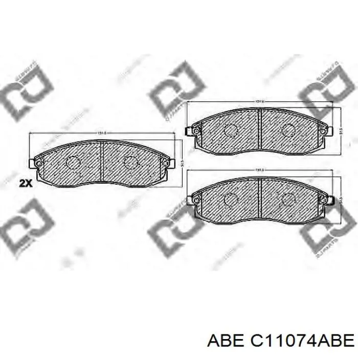 Колодки ABE C11074ABE цена, от 21.24 USD