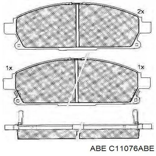 Тормозные колодки ABE C11076ABE