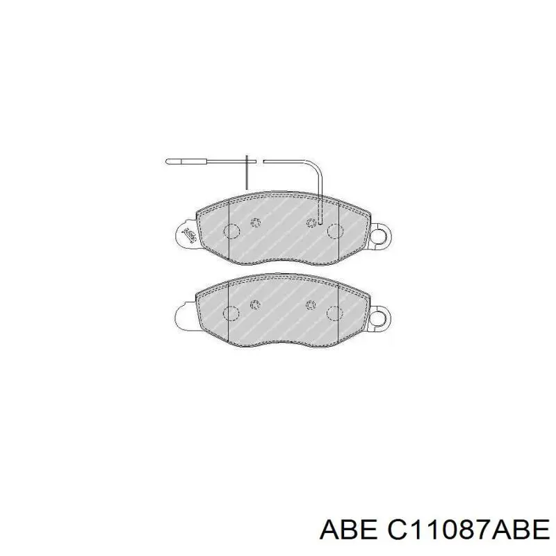 C11087ABE ABE Колодки передние