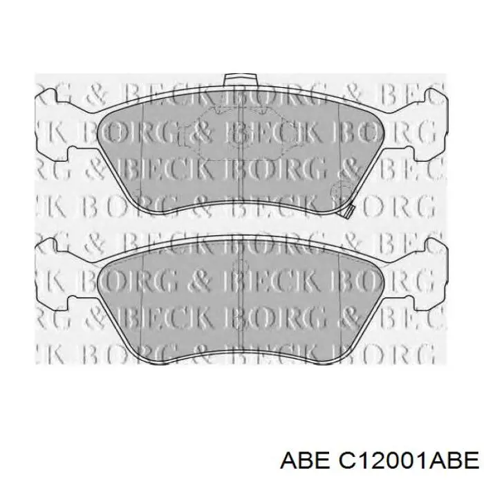 Колодки ABE C12001ABE цена, от 18.08 USD