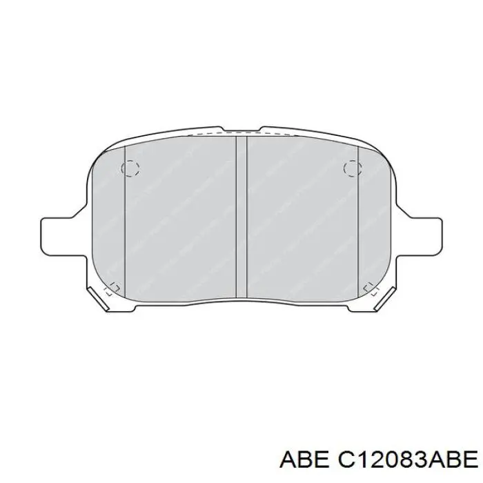 Колодки гальмівні передні, дискові C12083ABE ABE