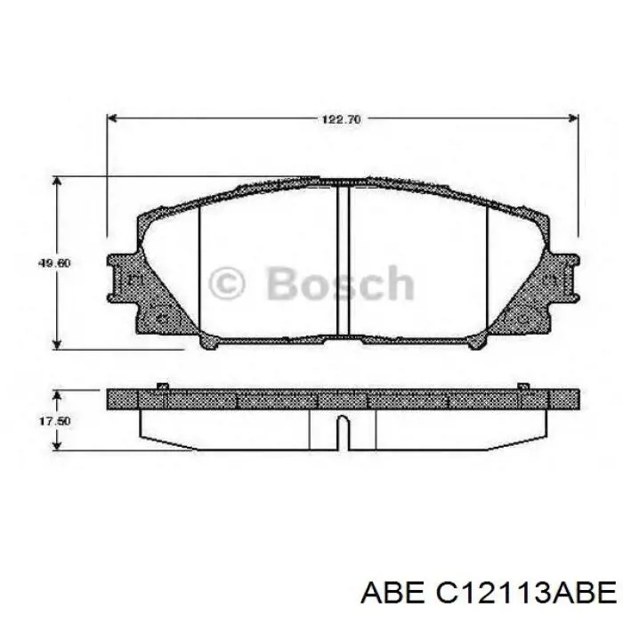 Колодки ABE C12113ABE цена, от 15.77 USD