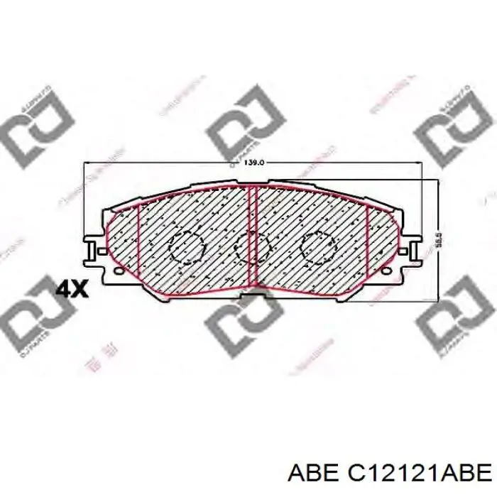 Купить C12121ABE ABE Колодки тормозные