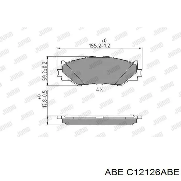 Купить C12126ABE ABE Колодки тормозные