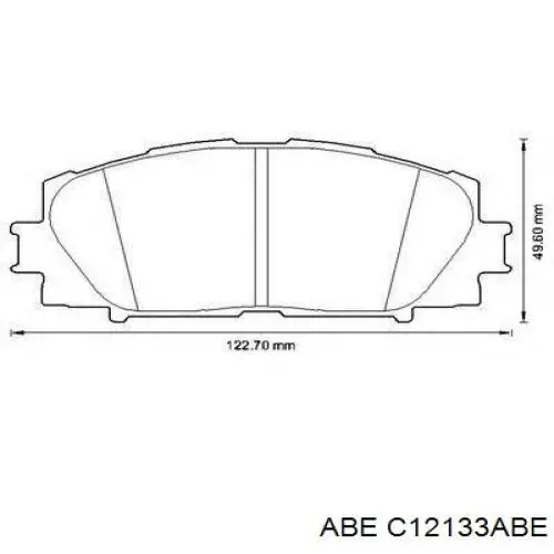 Купить C12133ABE ABE Колодки тормозные