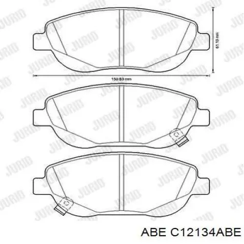 Купить C12134ABE ABE Колодки тормозные