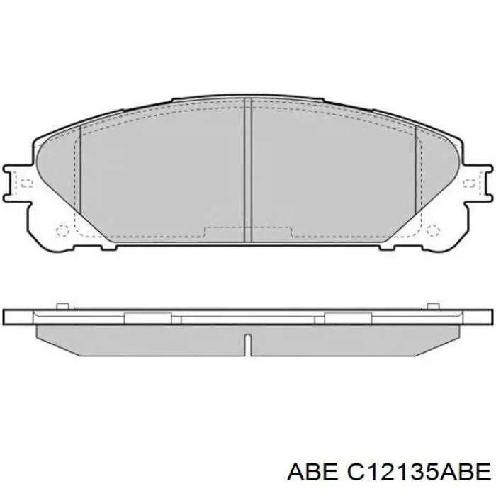 Купить C12135ABE ABE Колодки тормозные