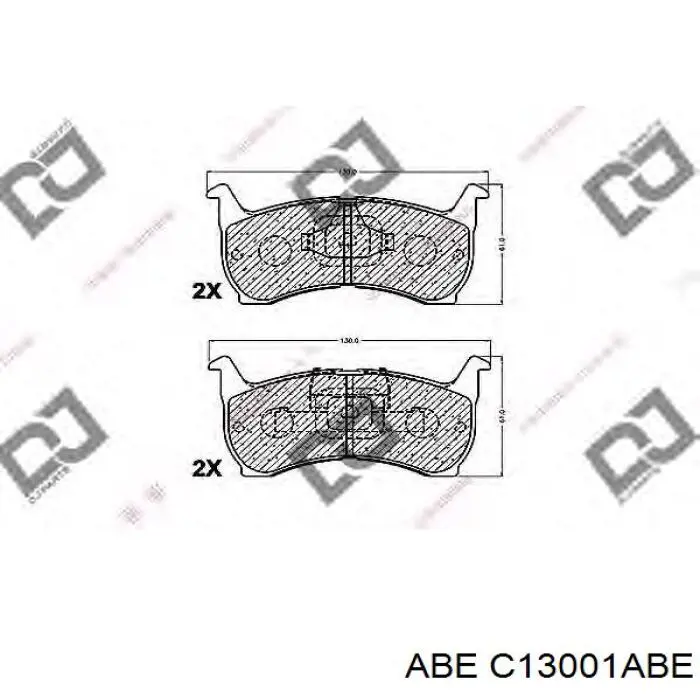 Купить C13001ABE ABE Колодки тормозные