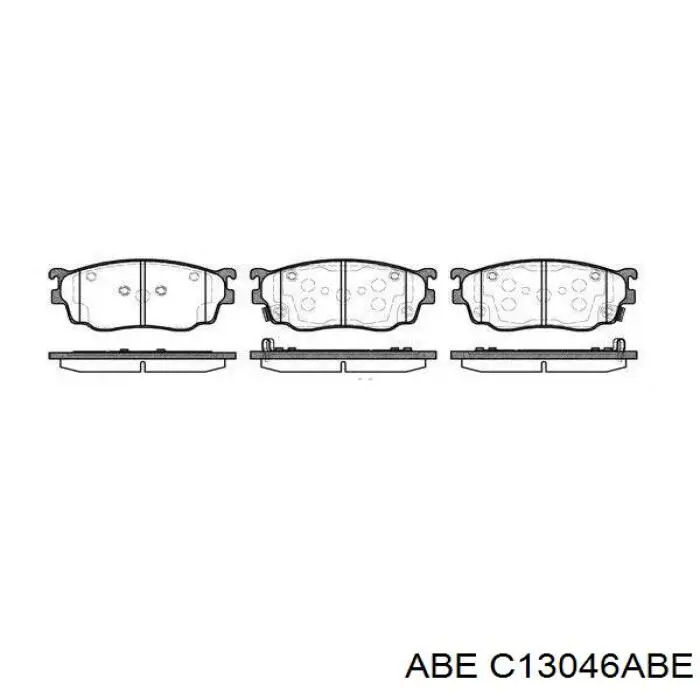 Передние тормозные колодки C13046ABE ABE
