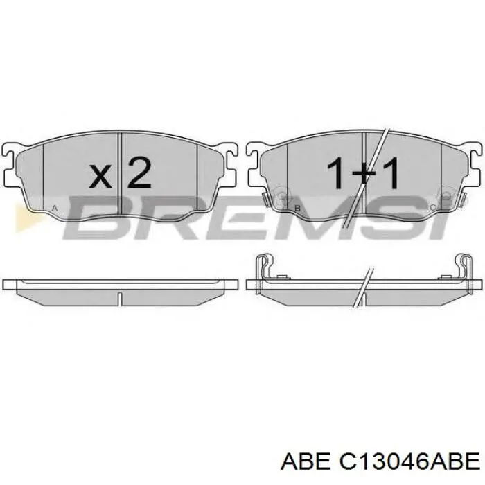 Колодки ABE C13046ABE цена, от 19.32 USD