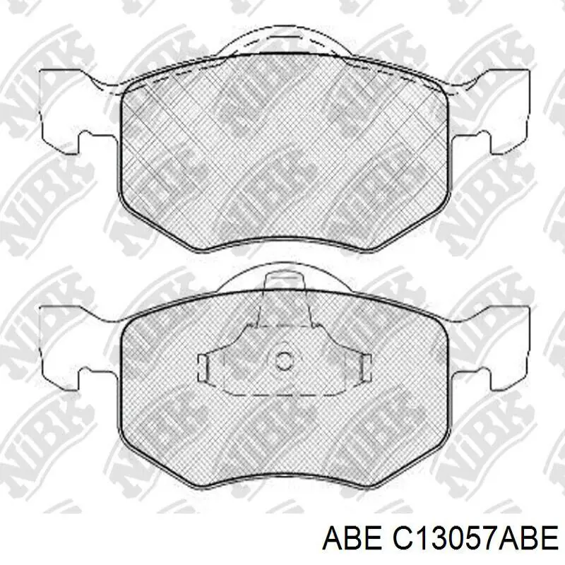 Колодки гальмівні дискові комплект C13057ABE ABE