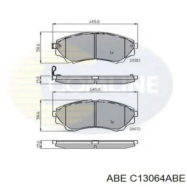 Купить C13064ABE ABE Колодки тормозные