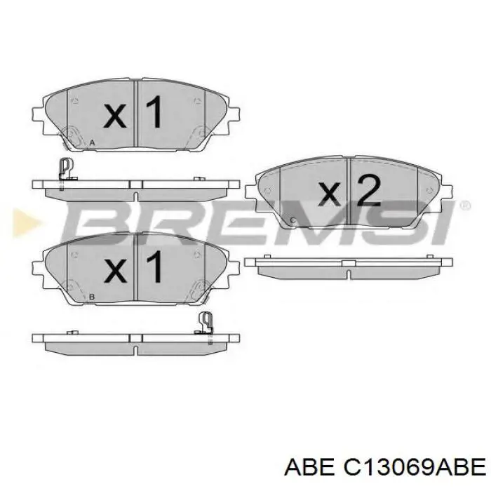 Купить C13069ABE ABE Колодки тормозные