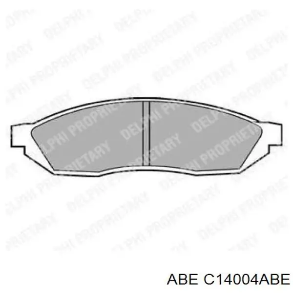 Передние тормозные колодки C14004ABE ABE