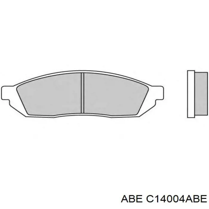 Pastillas de freno delanteras C14004ABE ABE