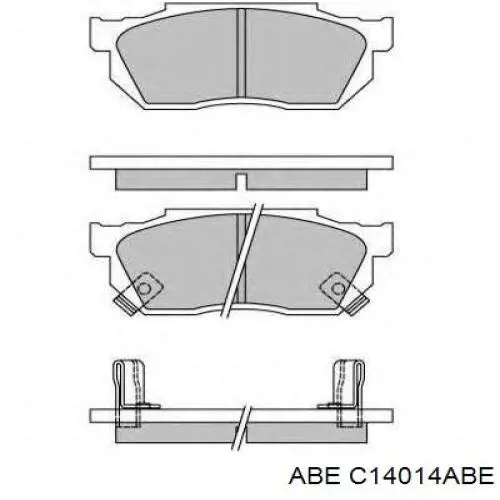 Купить C14014ABE ABE Колодки тормозные
