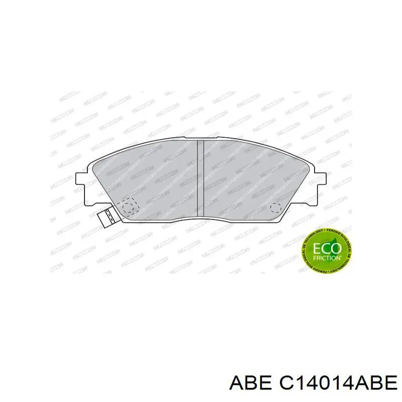 Передние тормозные колодки C14014ABE ABE