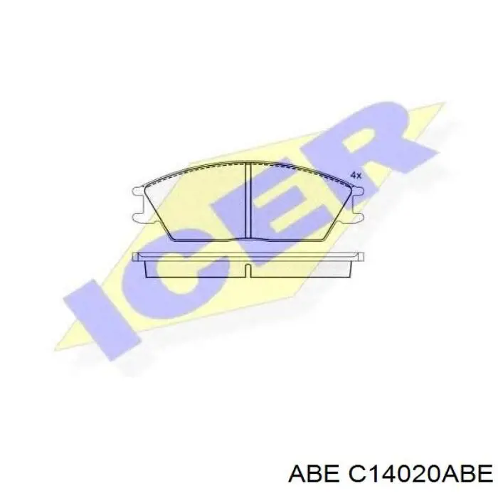 Колодки ABE C14020ABE цена, от 14.29 USD
