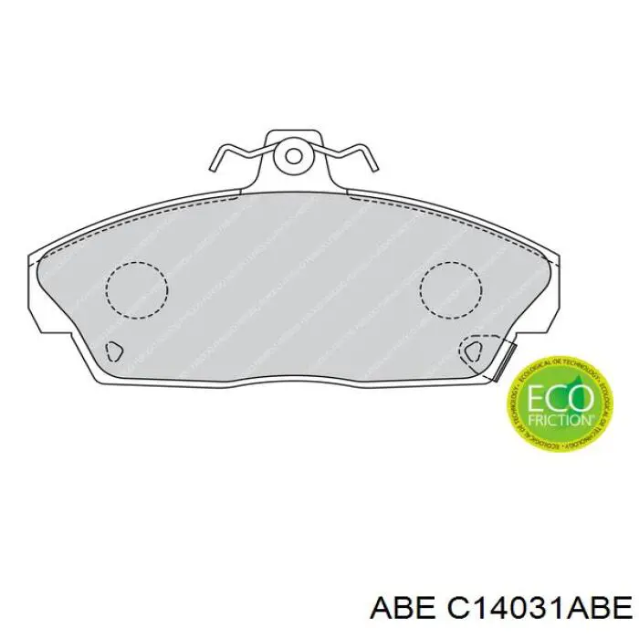 Купить C14031ABE ABE Колодки тормозные