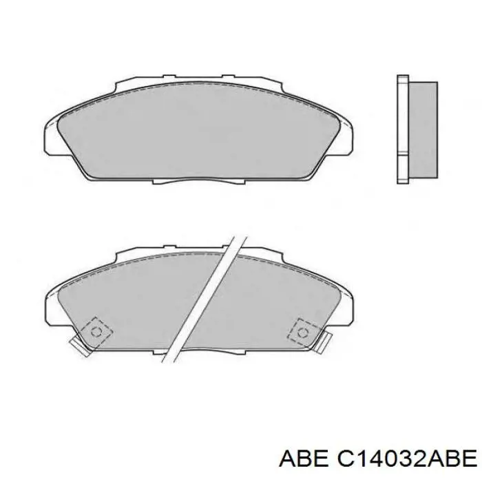 Передние тормозные колодки C14032ABE ABE