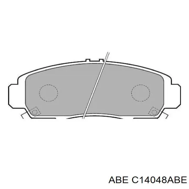 Колодки ABE C14048ABE цена, от 21.85 USD