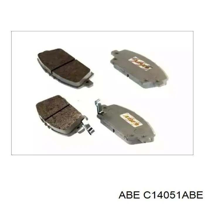 C14051ABE ABE колодки тормозные передние дисковые