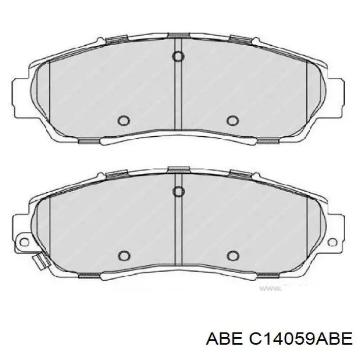 Передние тормозные колодки C14059ABE ABE