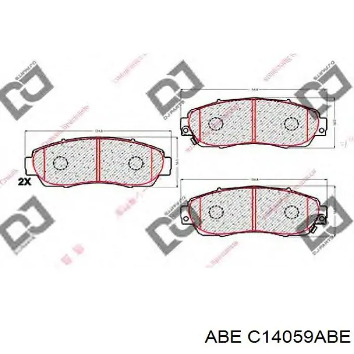 Купить C14059ABE ABE Колодки тормозные