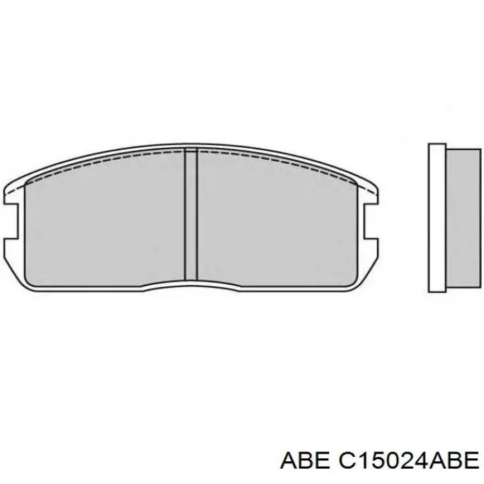 Передние тормозные колодки C15024ABE ABE