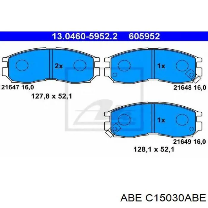 Купить C15030ABE ABE Колодки тормозные