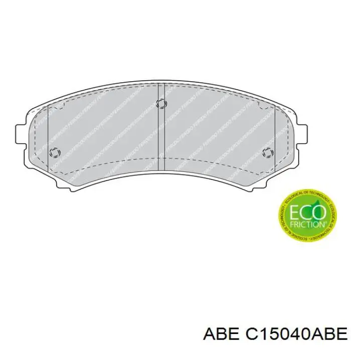 Тормозные колодки ABE C15040ABE