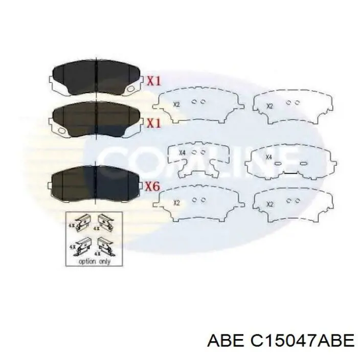Колодки ABE C15047ABE цена, от 34.36 USD