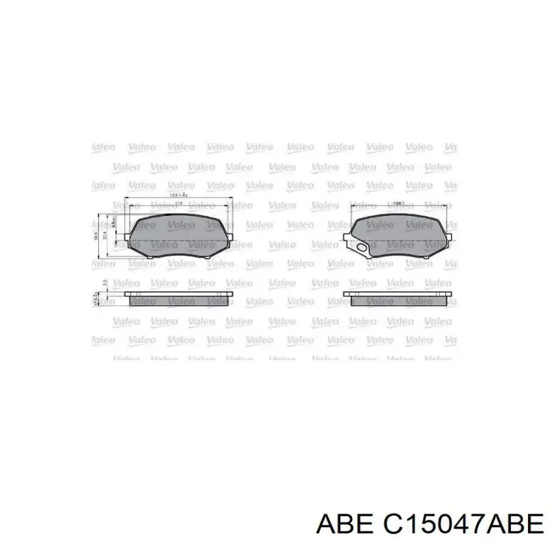 Тормозные колодки ABE C15047ABE