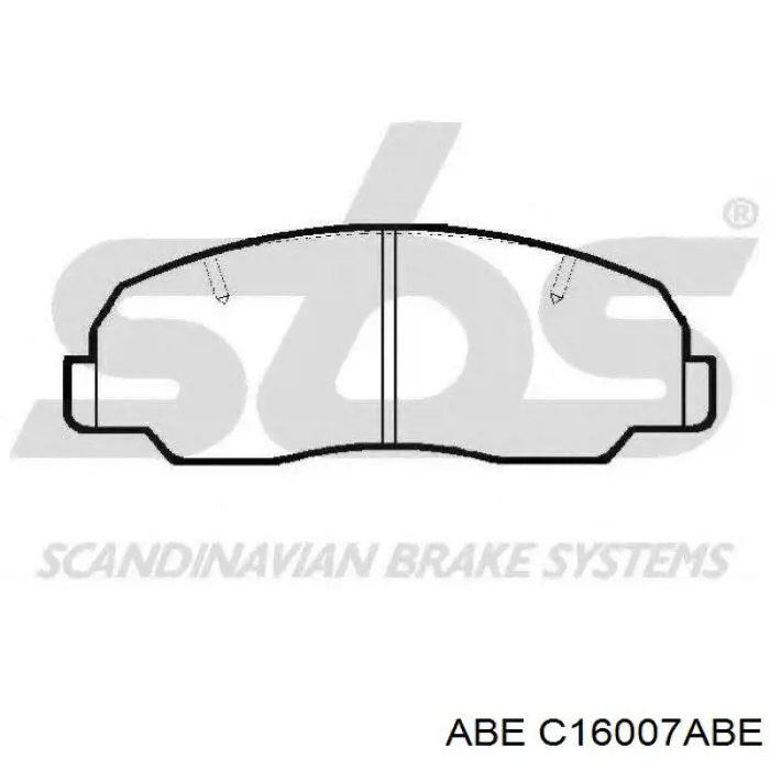 Тормозные колодки ABE C16007ABE