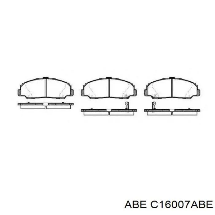 Колодки ABE C16007ABE цена, от 14.98 USD