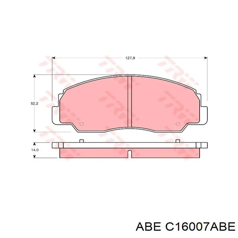 Купить C16007ABE ABE Колодки тормозные
