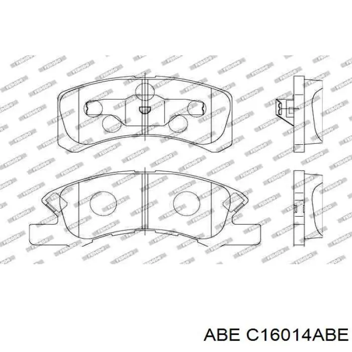Купить C16014ABE ABE Колодки тормозные