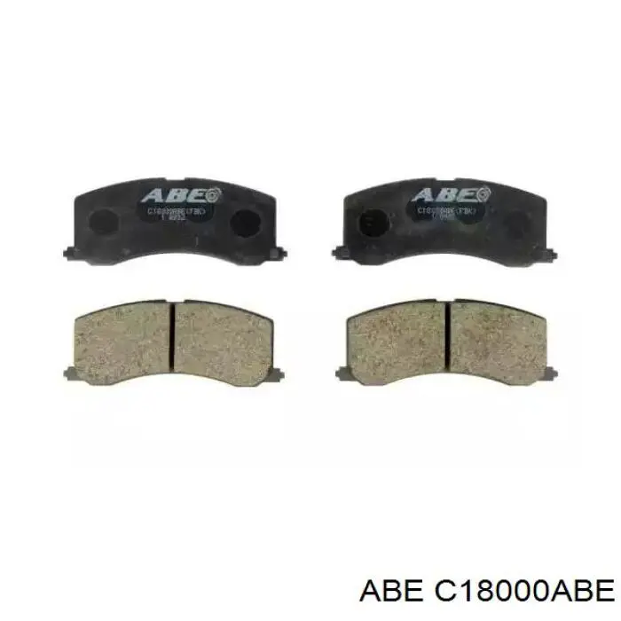 C18000ABE ABE колодки тормозные передние дисковые