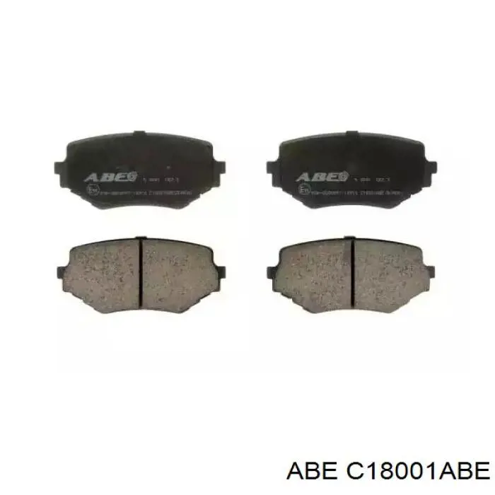 C18001ABE ABE колодки тормозные передние дисковые