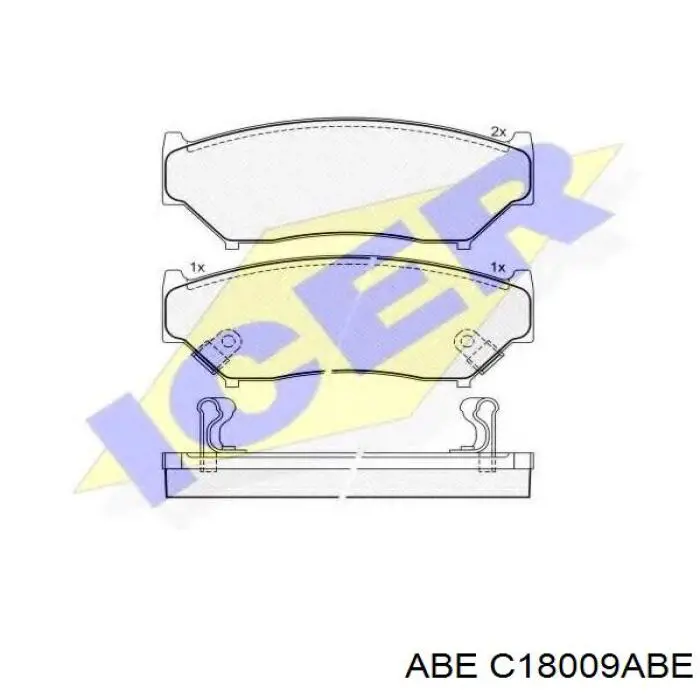 Тормозные колодки ABE C18009ABE