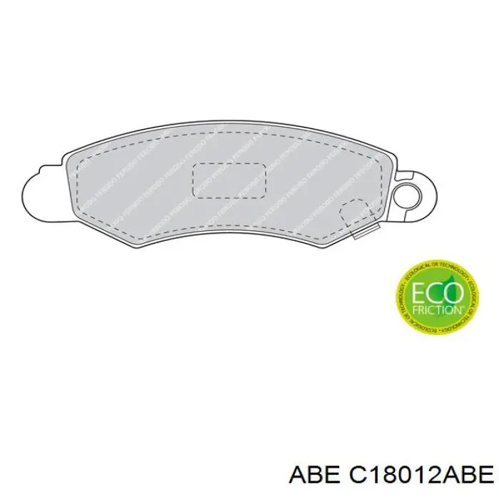 Колодки ABE C18012ABE цена, от 15.79 USD