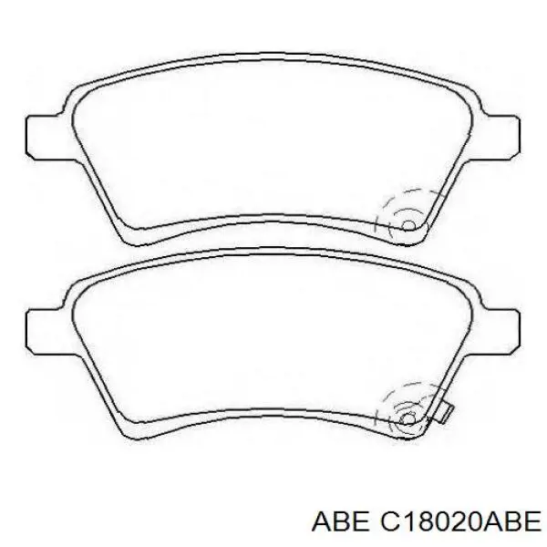 Тормозные колодки ABE C18020ABE