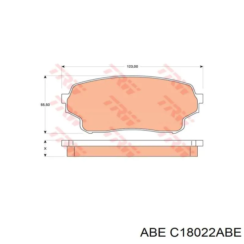 Колодки ABE C18022ABE цена, от 19.07 USD