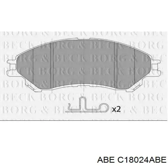 C18024ABE ABE Колодки передние