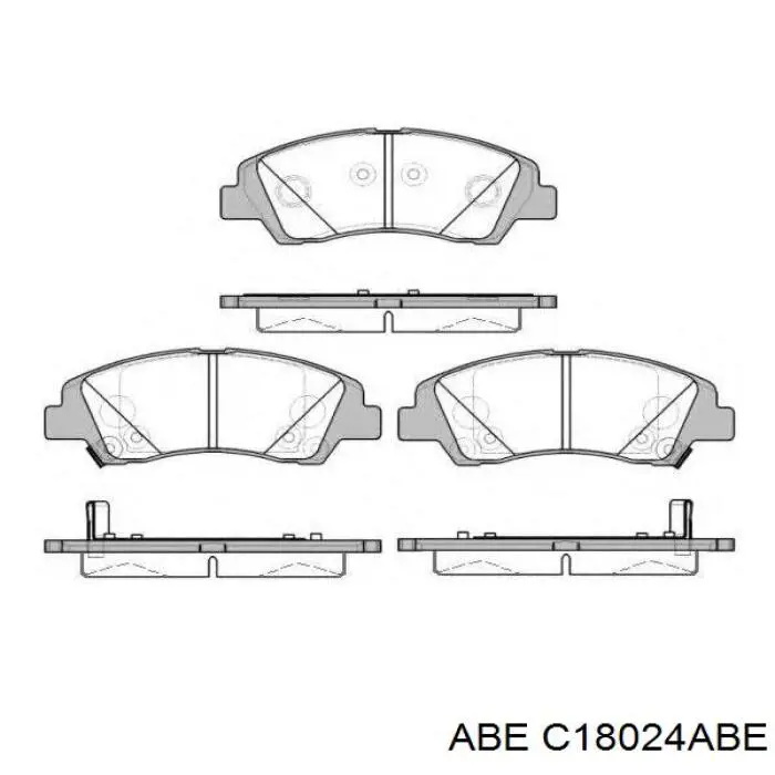 Колодки ABE C18024ABE цена, от 30.26 USD