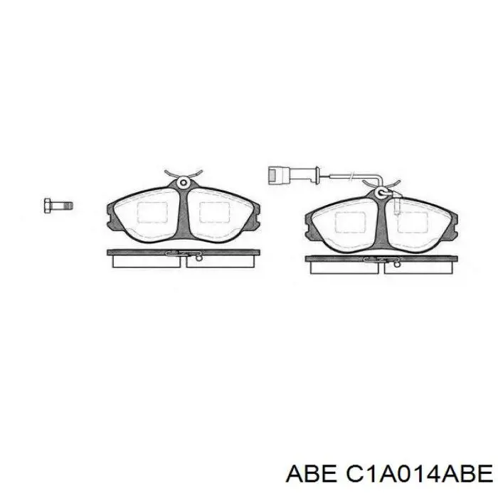 Передние тормозные колодки C1A014ABE ABE