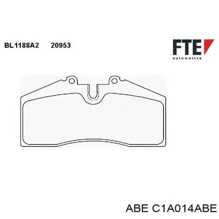 Тормозные колодки ABE C1A014ABE