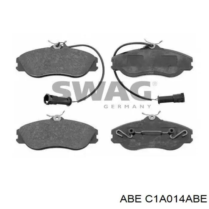 C1A014ABE ABE Колодки передние
